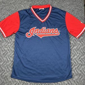 Cleveland Indians Bauer Outage 47 Baseball Jersey Match Up XL